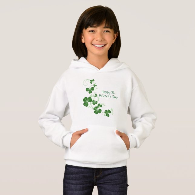 Le jour de St Patrick heureux badine le sweatshirt (Devant entier)