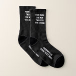 Le Jour des Morts<br><div class="desc">Le jour des Father's vend des Black Socks. Manly dark black socks with humorous quota ; The man The Myth The legend. Add your own custom name Masculine black and white sport socks printed with your text. Cool personalized Birthday, Father's Day ou Christmas Holiday vend idea for guys. Buy a...</div>
