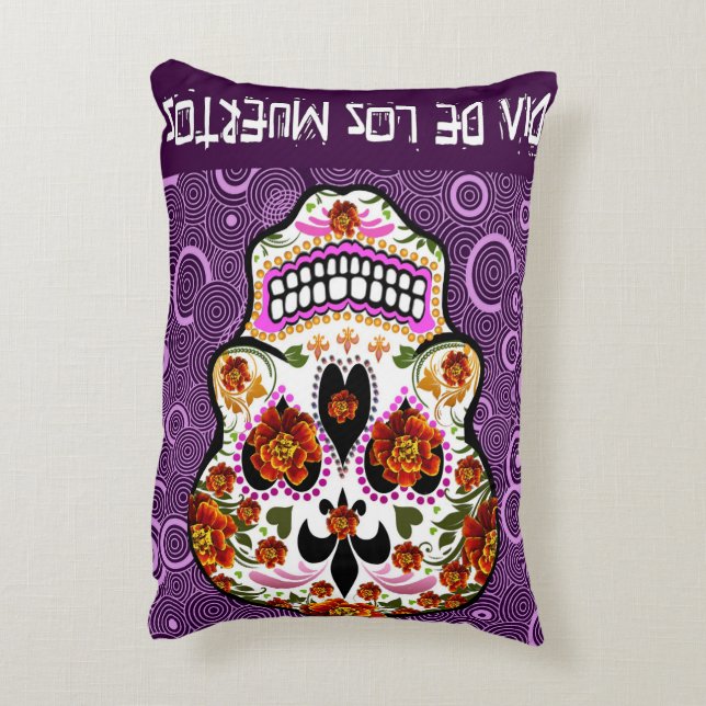 Le jour des morts a balayé le coussin d'art de (Dos(Vertical))