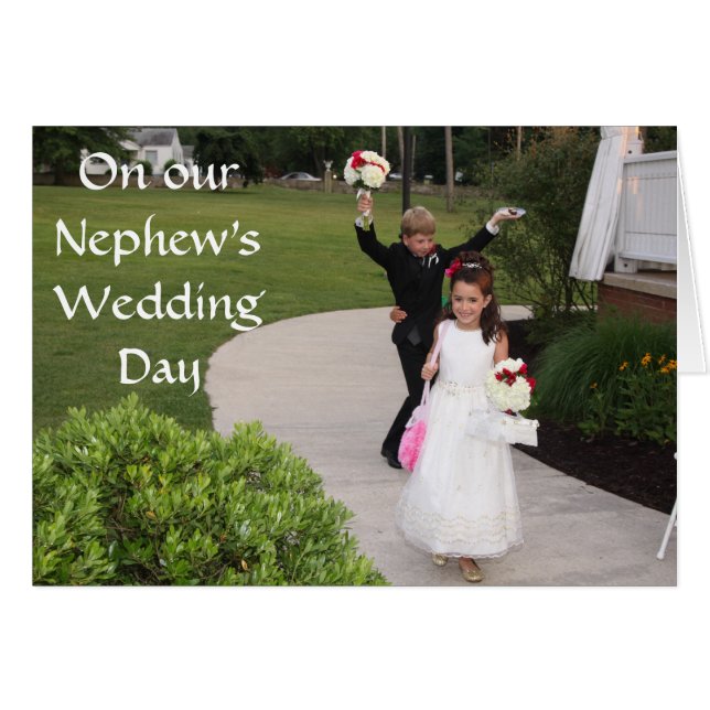 LE JOUR DU MARIAGE DE NOTRE NEPHEW (Devant horizontal)