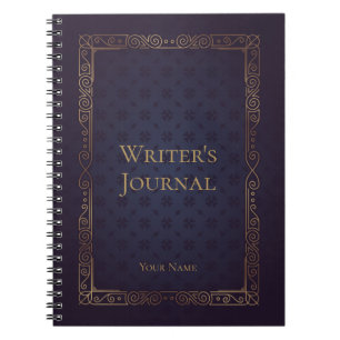 Le journal de l'auteur élégant personnalisé