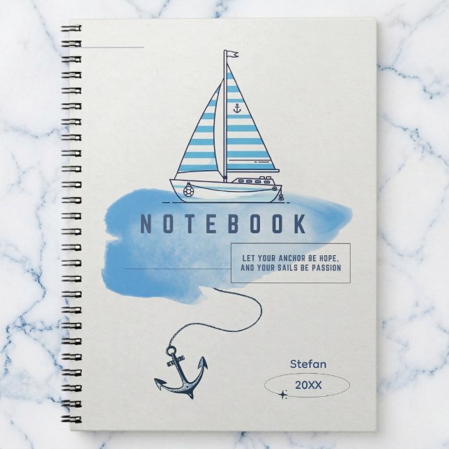 Le journal nautique « Shore-ly » inspiré (Stop drifting and start writing.)