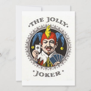 Le joyeux joker jouant carte graphique
