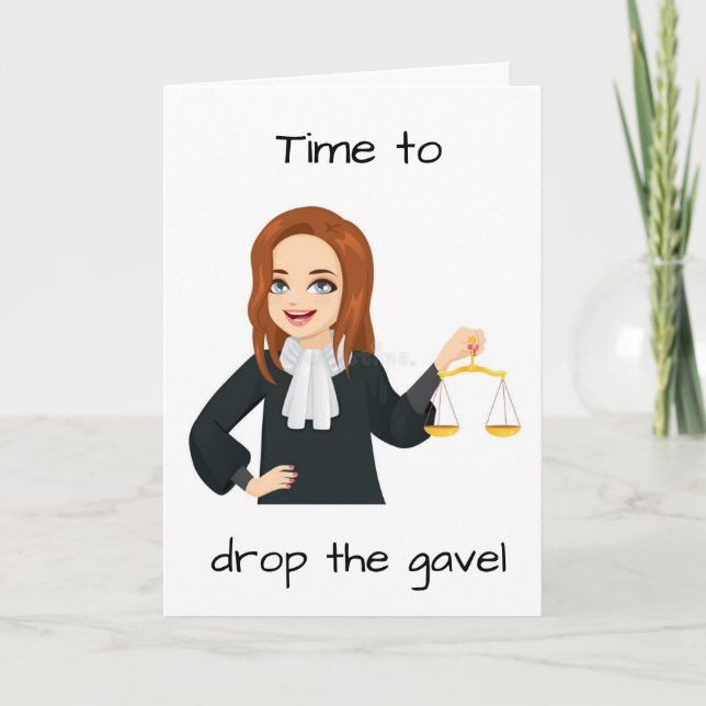 **LE JUGE** CÉLÈBRE LA CARTE "SON ANNIVERSAIRE" (Devant)