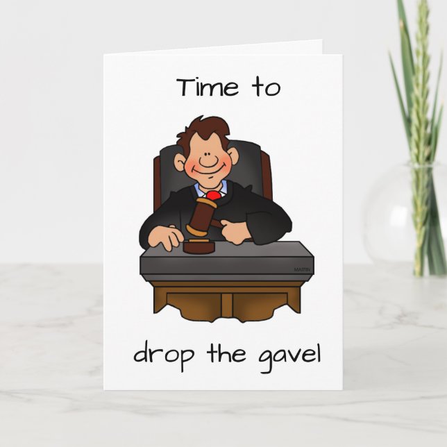 **LE JUGE** CÉLÈBRE LA CARTE "SON ANNIVERSAIRE" (Devant)