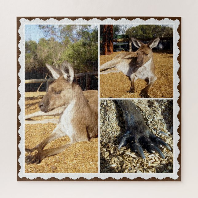 Le Kangaroo Picture Collage, Jigsaw Puzzle (Vertical)