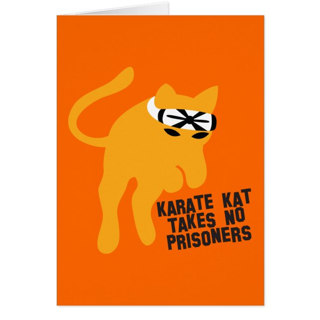 Le karaté KAT (chat) ne prend aucun prisonnier (Devant)