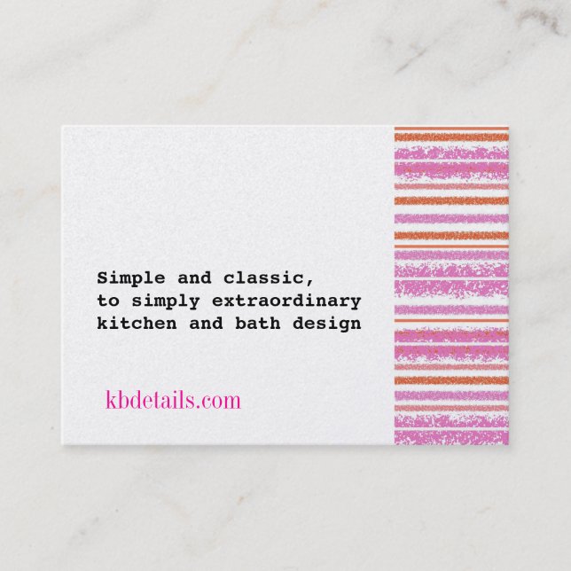 Le KB détaille le carte de visite (Devant)