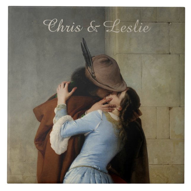 Le Kiss / Il Bacio carreaux céramiques personnalis (Devant)