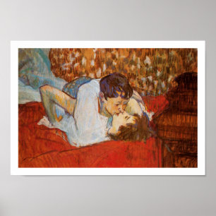 Le Kiss - Poster d'Art - Henri de Toulouse-Lautrec