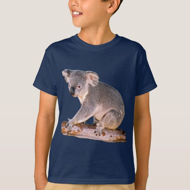 Le koala badine le T-shirt foncé (Devant)