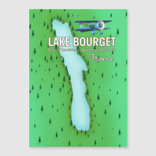 Le lac Bourget France belle affiche de voyage