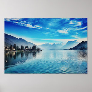 Le lac d'Annecy - Poster de la Baie de Talloires