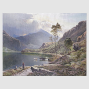 Le lac du nord wales effraye le papier de soie de