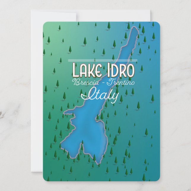 Le lac Idro Italie affiche voyage (Devant)