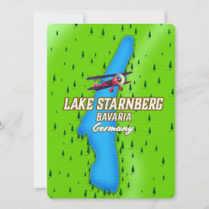 Le lac Starnberg Bavière Allemagne affiche voyage