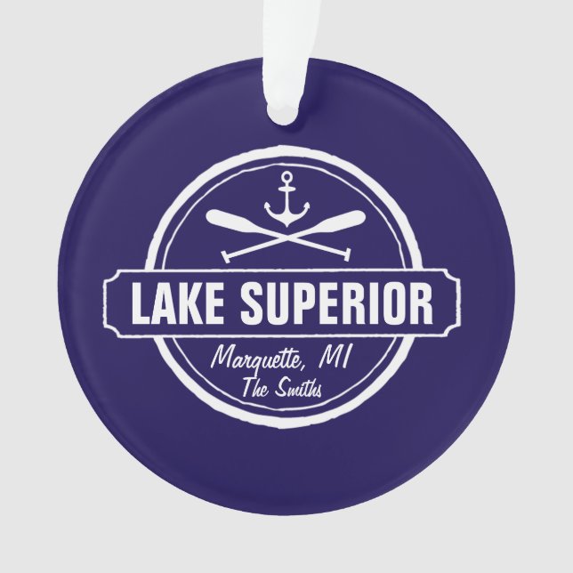 Le lac Supérieur, ville faite sur commande, nom, (devant)