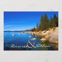 Le lac Tahoe Faire-part de mariage