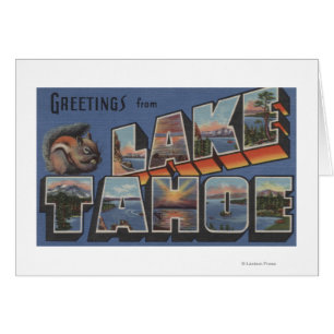Le lac Tahoe, la Californie - grandes scènes de