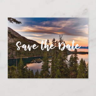Le lac Tahoe - sauvez la carte postale de date
