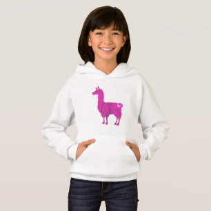 Le lama velu rose badine le sweat - shirt à