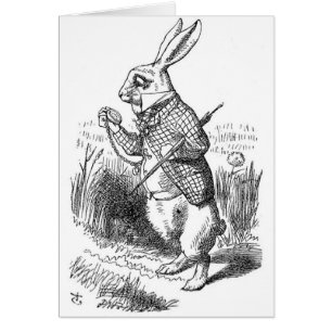 Le lapin blanc avec la montre
