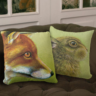 Le lapin et le coussin de l'art du renard
