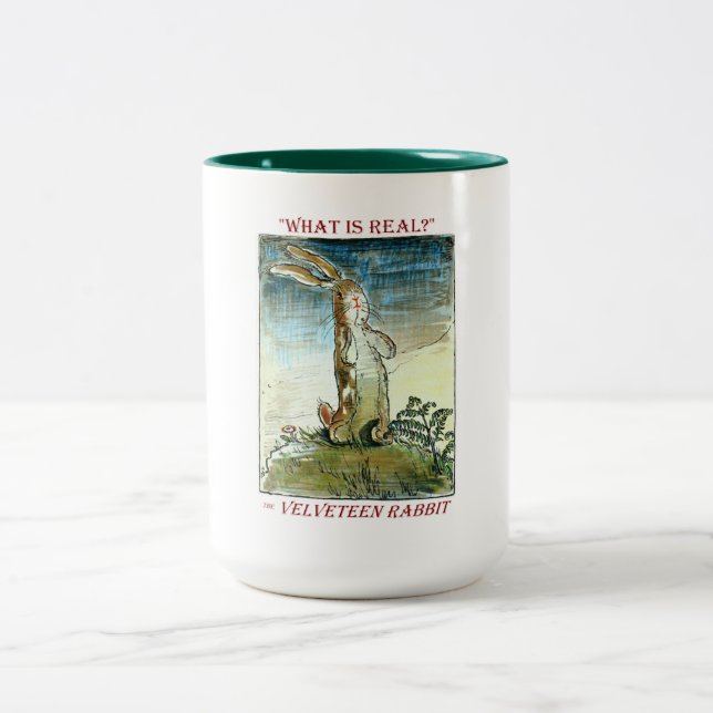Le lapin Velveteen - Mug bicolore (Centre)