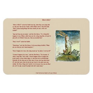 Le lapin Velveteen - Qu'est-ce que le vrai? Magnet