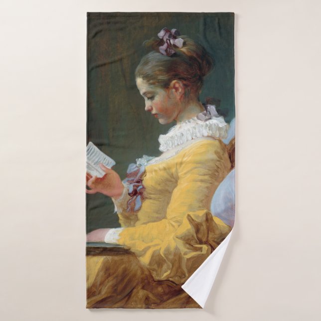 Le Lecteur, Fragonard (Serviette de bain)