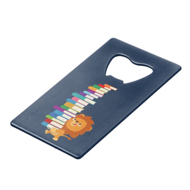 Le Lecteur Vorace (Joli Lion Caricature) (Devant Angle)