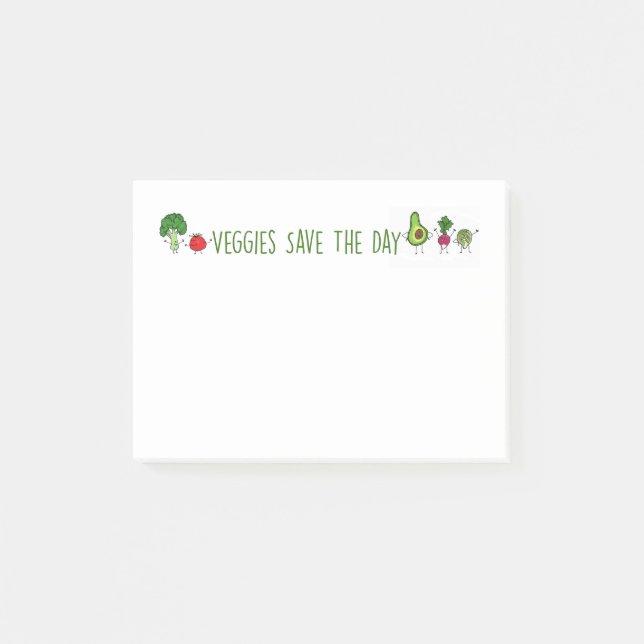 Le légume sauve les notes de post-it de jour (Devant)