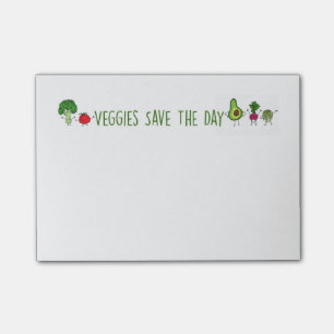 Le légume sauve les notes de post-it de jour