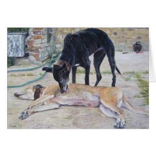 le lévrier poursuit l'art pittoresque de réaliste