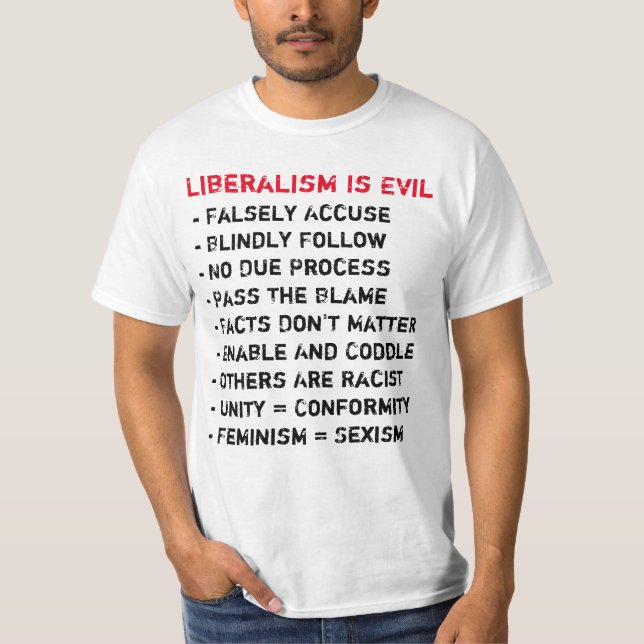 Le libéralisme est T-shirt mauvais (Devant)