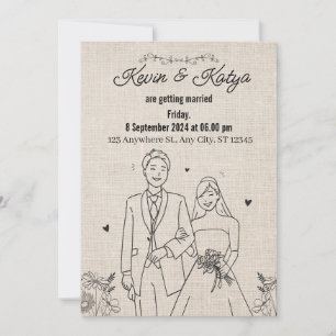 Le lien d'une vie : une invitation de mariage