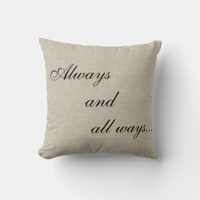 Le lin beige toujours| Coussin de conservation des (Recto)