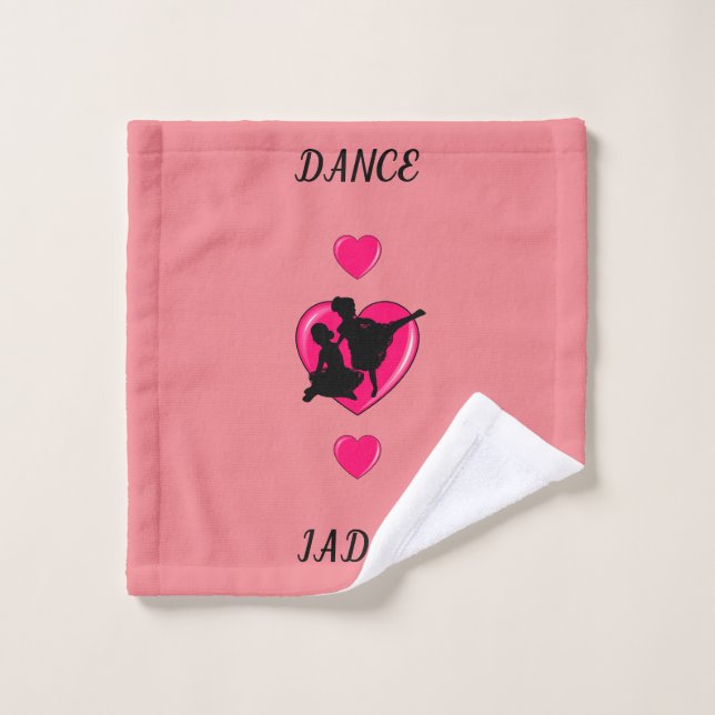 Le linge de linge de Ballet rose. (Gant de toilette)