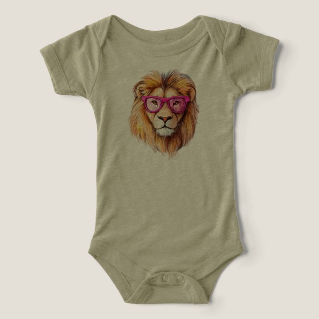Le Lion avec des Lunettes Roses (Design Recto)