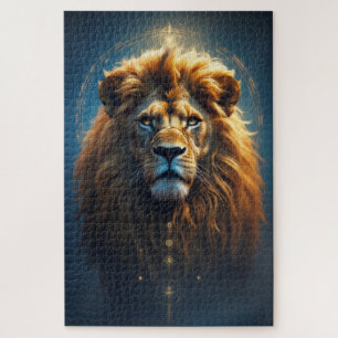 Le lion cosmique - Gardien du puzzle du pouvoir in
