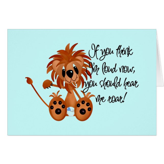 Le lion de bébé m'entendent hurler des T-shirts et (Devant horizontal)