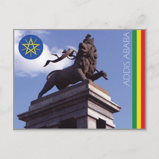 Le Lion de Juda, Addis Abeba - Carte postale Ethio (Devant)