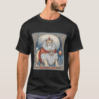 Le lion de Noël en T-shirt