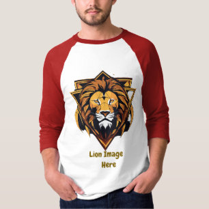 Le Lion : Le T-shirt de la chemise à manches fury