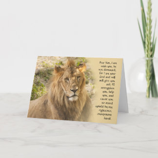 Le lion obtiennent la carte bonne