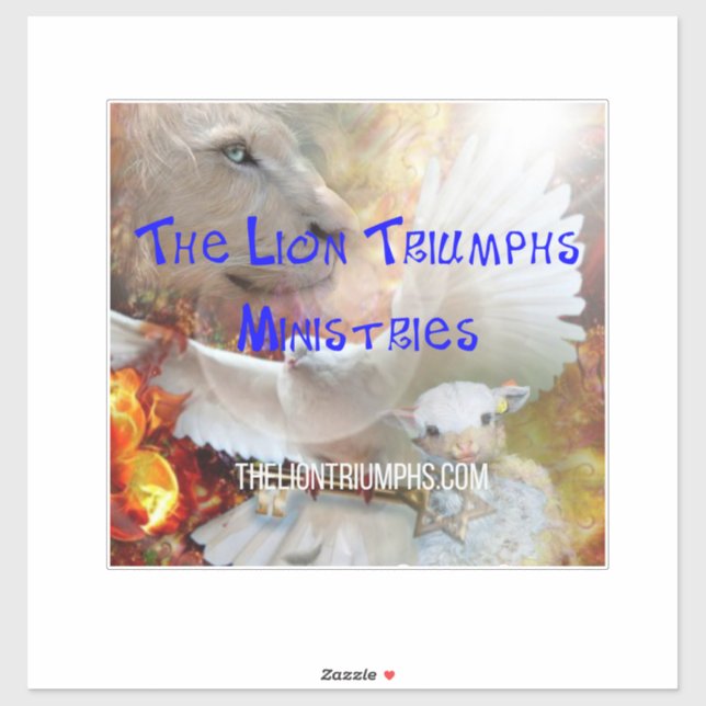 Le Lion Triomphe Un Autocollant extra-grand (Feuille)