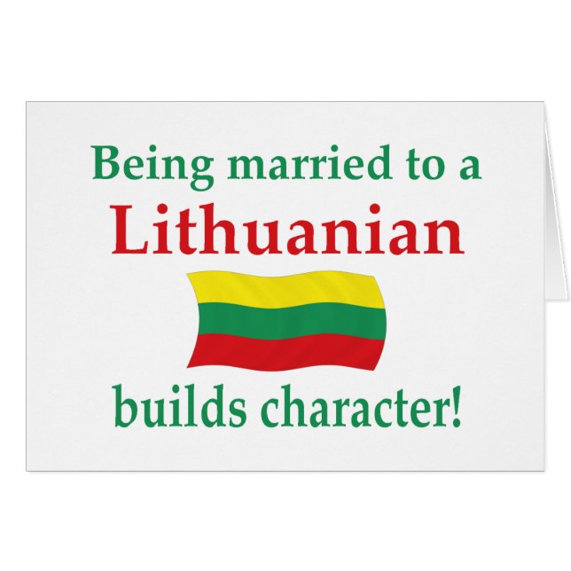 Le Lithuanien établit le caractère (Devant horizontal)