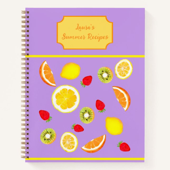 Le livre de cuisines d'été - Carnet spiral (Devant)