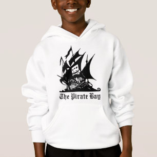le logo de bateau de pirate de baie de pirate
