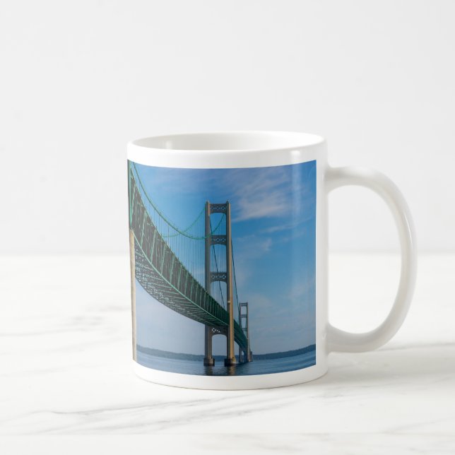 Le long de Mackinac Bridge Café Mug (Droite)
